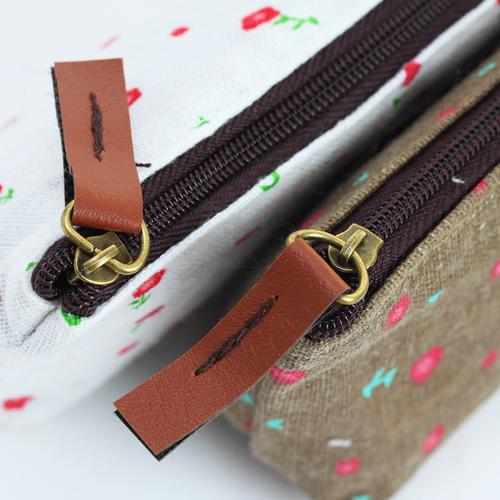 博今厂家销售文具袋韩国创意文具用品 小清新碎花帆布 学生笔袋